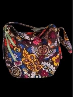 New Vera Bradley Astoria Shoulder Bag Floral Tote Relaxed Style Vibrant Colors